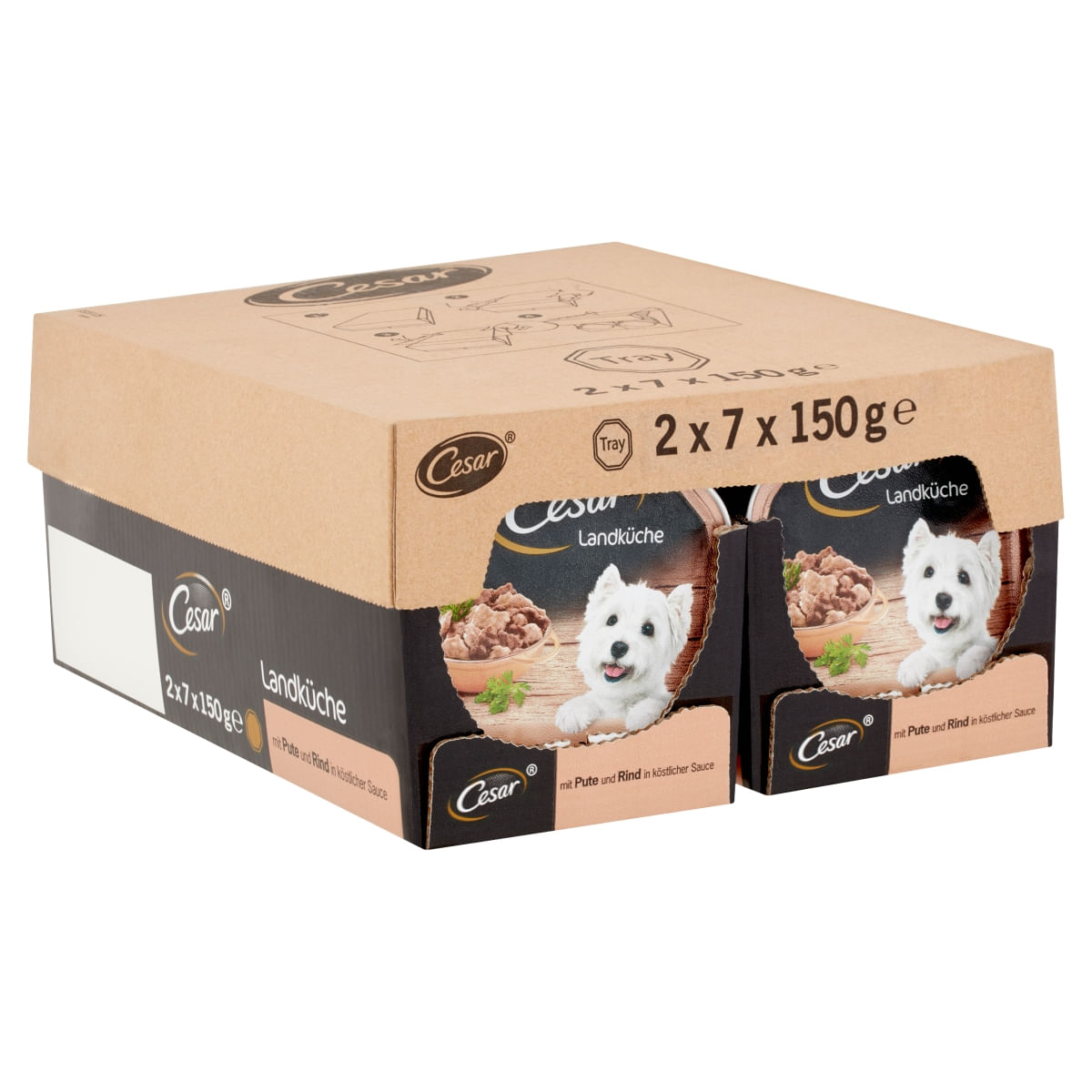 CESAR Tocăniță de țară, Curcan, Vită și Ierburi, taviță hrană umedă câini, (în suc propriu), 150g - poza 4