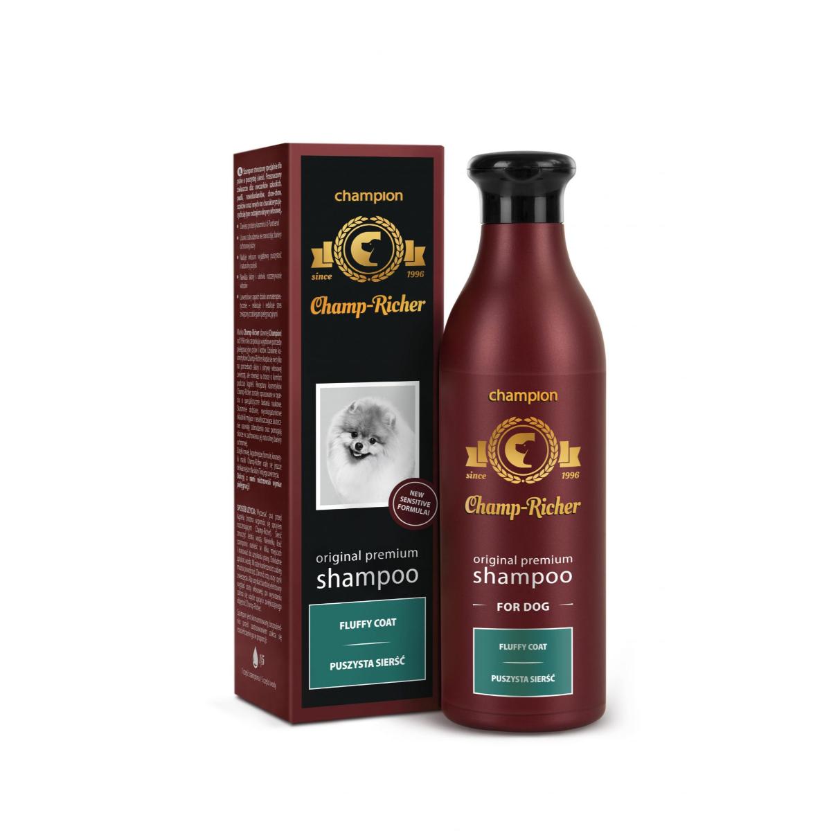 CHAMP RICHER Fluffy Coat, șampon câini, blană pufoasă, Lavanda, flacon cu aplicator, 250ml - poza 1