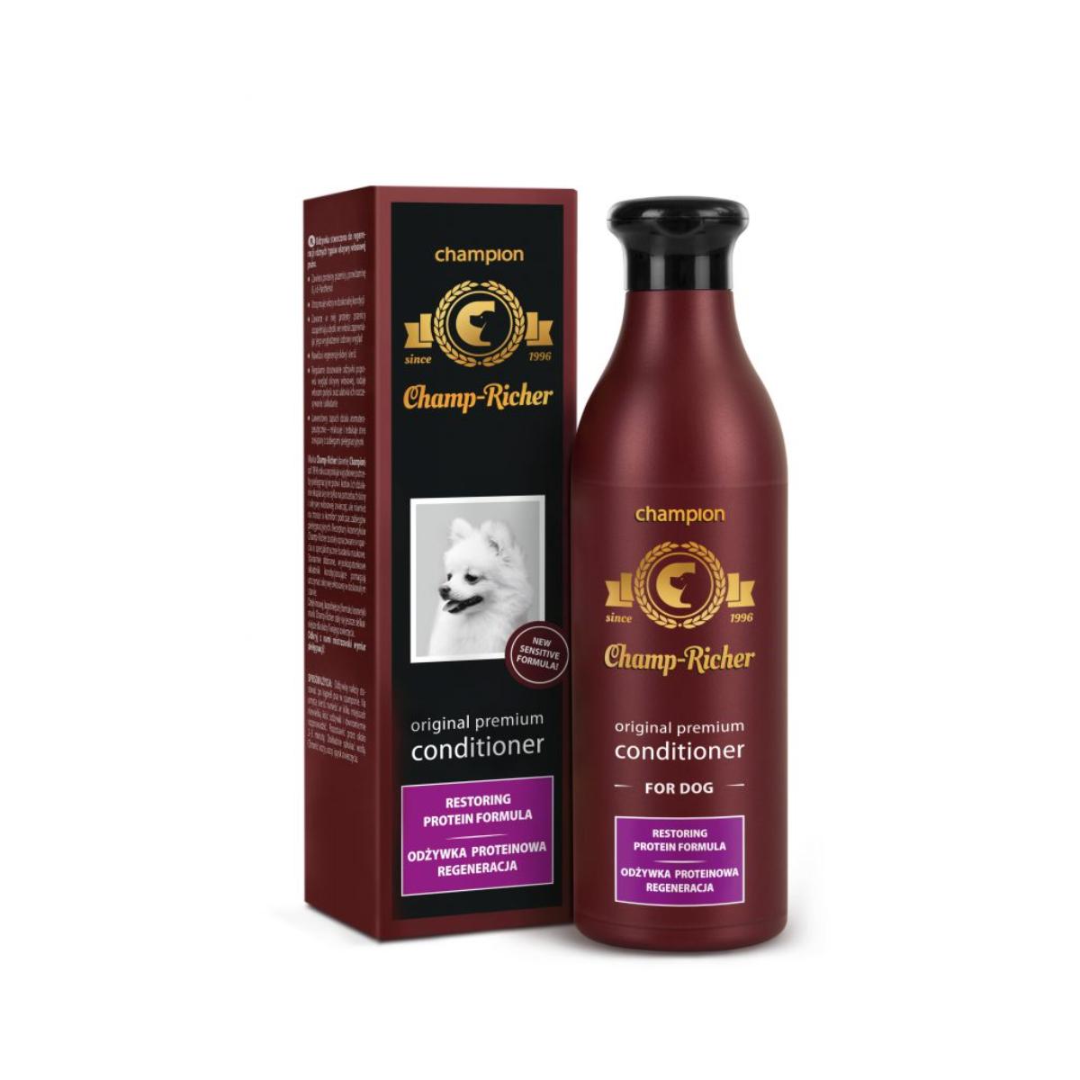 CHAMP RICHER Restoring Protein Formula, balsam câini, Lavanda, flacon cu aplicator, 250ml - poza 1