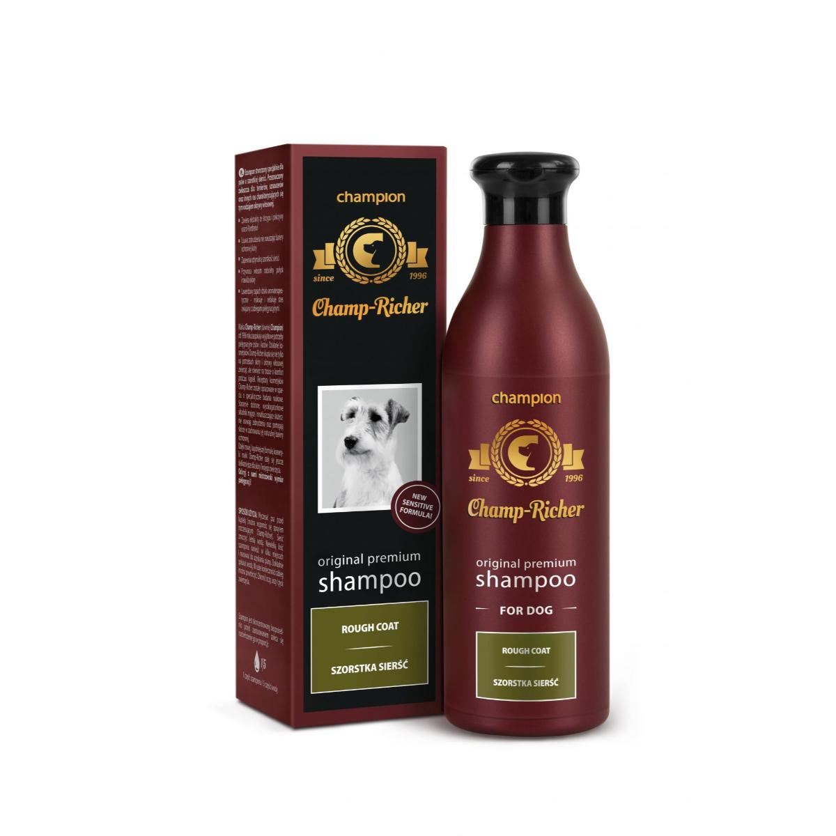 CHAMP RICHER Rough Coat, șampon câini, blană sârmoasă, Lavanda, flacon cu aplicator, 250ml - poza 1
