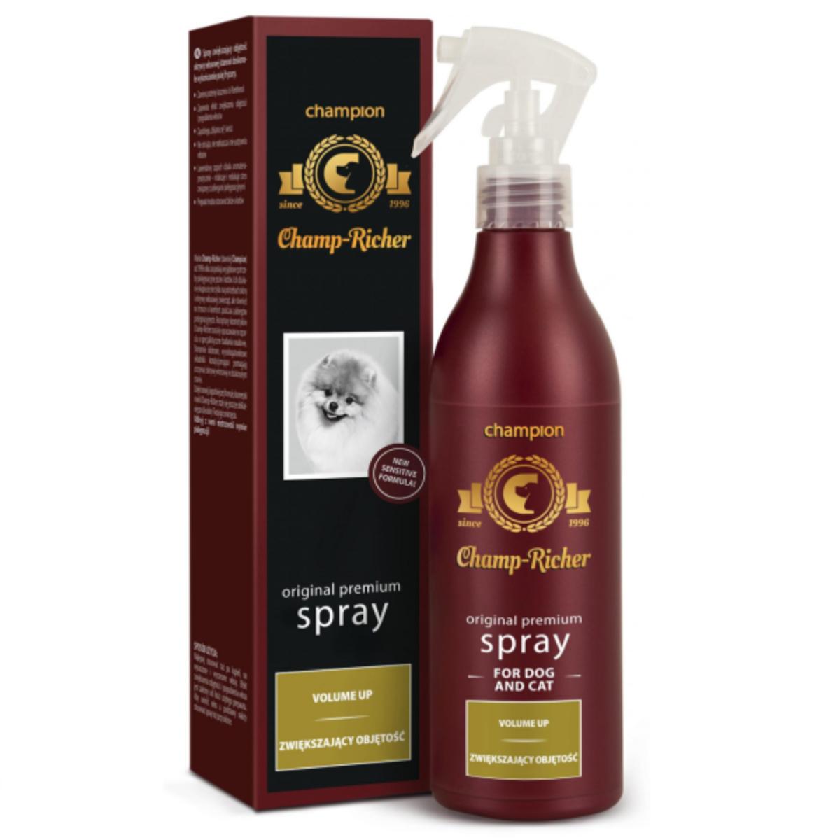 CHAMP RICHER Volume Up, balsam spray câini, Lavanda, flacon cu aplicator, 250ml - poza 2