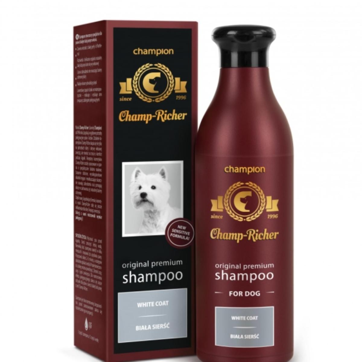 CHAMP RICHER White Coat, șampon câini, blană albă, Lavanda, flacon cu aplicator, 250ml - poza 2