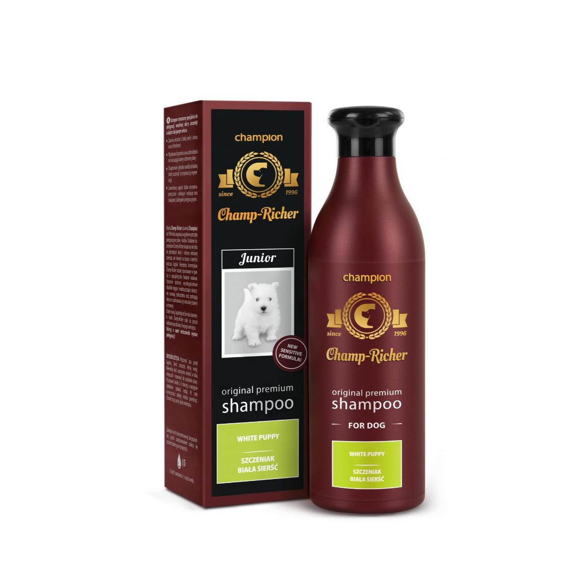 CHAMP RICHER White Coat, șampon câini junior, blană albă, Lavanda, flacon cu aplicator, 250ml - poza 2