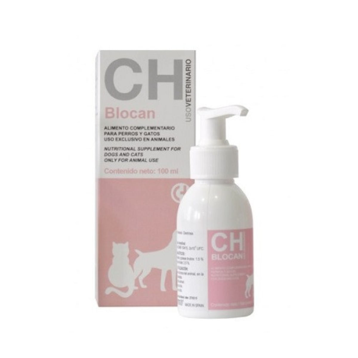 CHEMICAL IBERICA Blocan, supliment sistem digestiv câini, suspensie orală CHEMICAL IBERICA Blocan, XS-XL, supliment sistem digestiv câini și pisici, flacon cu aplicator, 100ml suspensie orală - poza 1