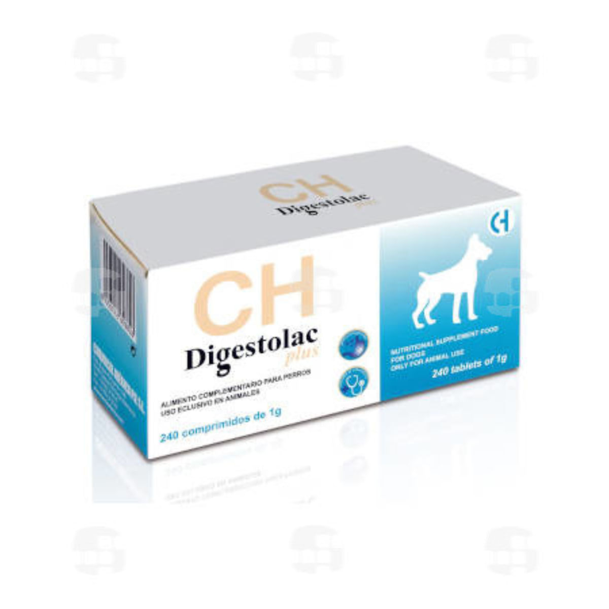 CHEMICAL IBERICA Digestolac Plus, supliment sistem digestiv câini, comprimate CHEMICAL IBERICA Digestolac Plus, XS-XL, supliment sistem digestiv câini, cutie, 240 comprimate - poza 1