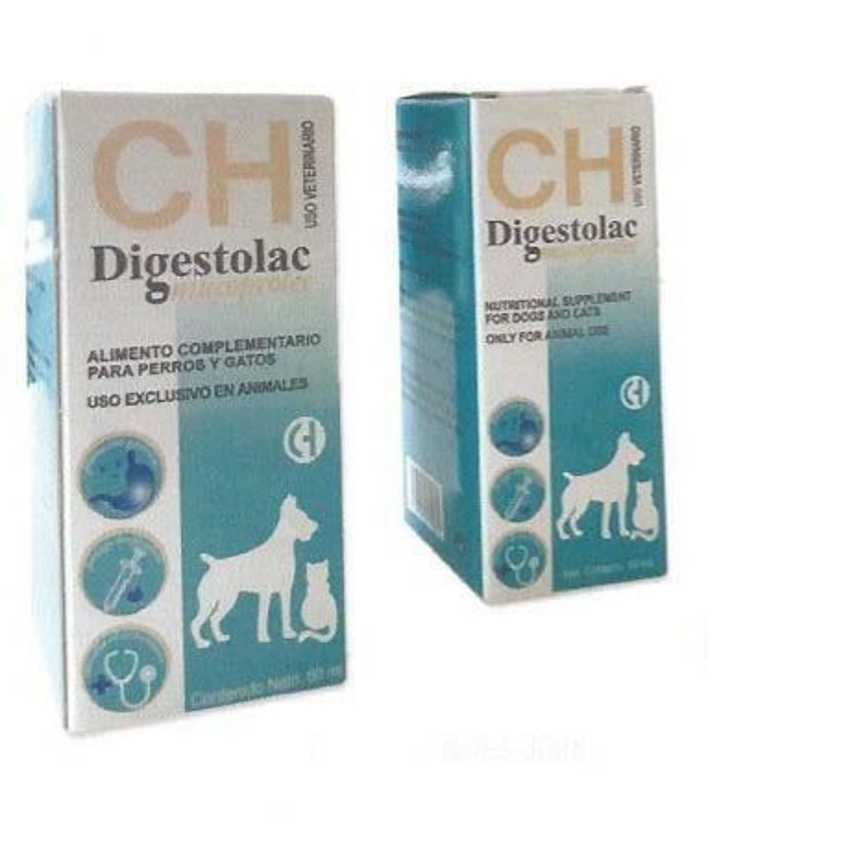 CHEMICAL IBERICA Digestolac, supliment sistem digestiv câini, suspensie orală CHEMICAL IBERICA Digestolac, XS-XL, supliment sistem digestiv câini și pisici, flacon cu aplicator, 30ml suspensie orală - poza 1