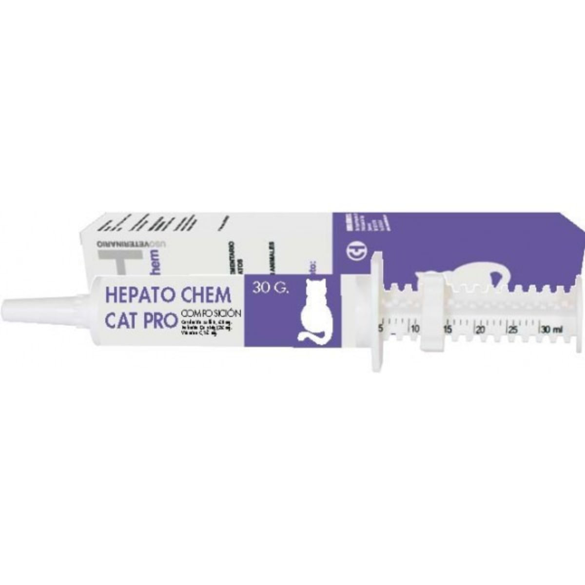 CHEMICAL IBERICA Hepato Chem Pro Cat, supliment sistem hepatic câini, suspensie orală CHEMICAL IBERICA Hepato Chem Pro Cat, XS-XL, supliment sistem hepatic câini și pisici, seringă gradată, 30ml suspensie orală - poza 1