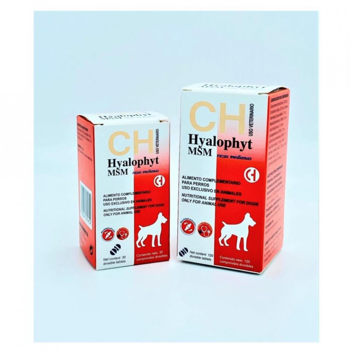 CHEMICAL IBERICA Hyalophyt MSM Medium, supliment sistem articular câini, comprimate CHEMICAL IBERICA Hyalophyt MSM Medium, M, supliment sistem articular câini, cutie, 120 comprimate - poza 1