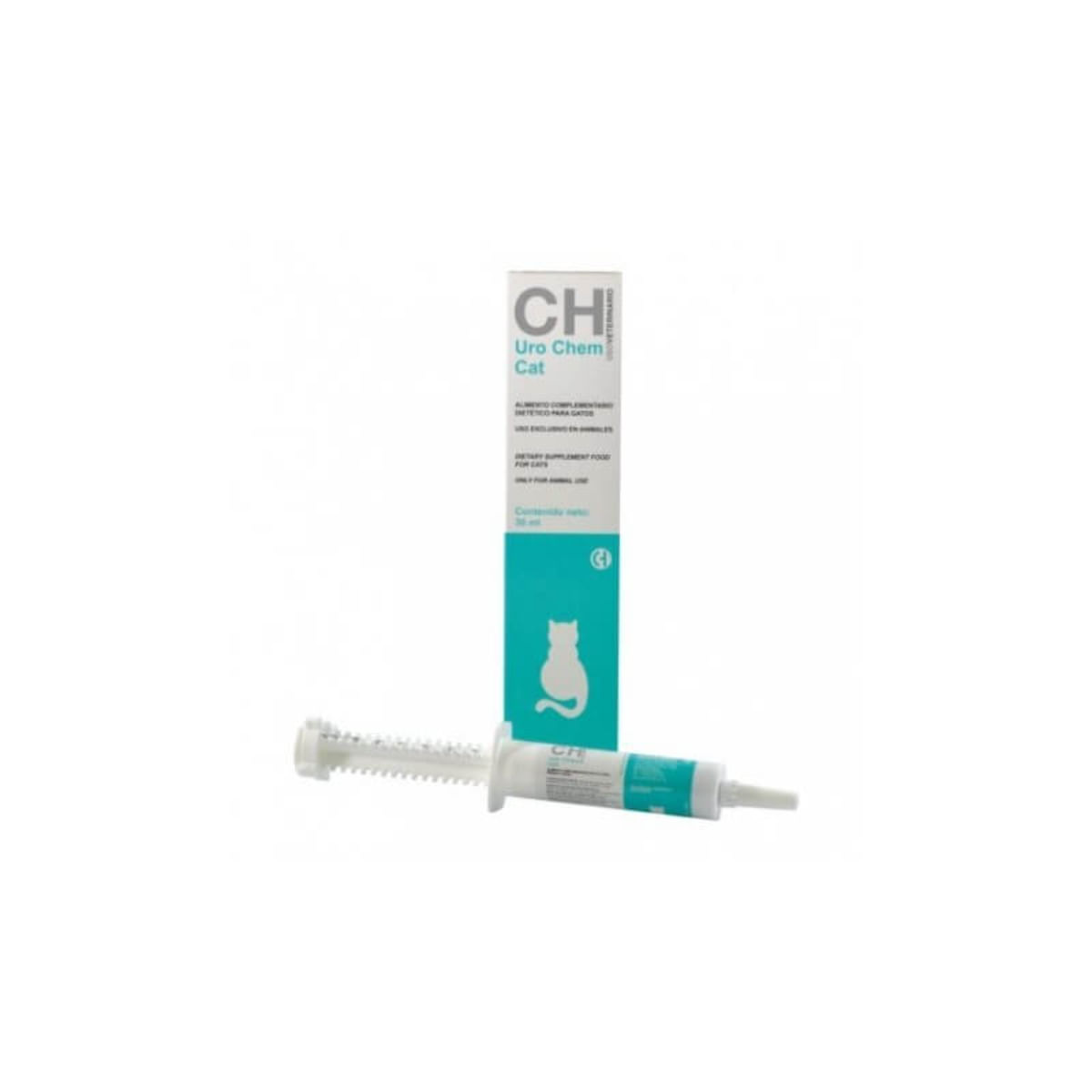 CHEMICAL IBERICA Uro Chem, supliment sistem urinar pisici, pastă orală CHEMICAL IBERICA Uro Chem, supliment sistem urinar pisici, flacon cu aplicator, 30ml pastă orală - poza 1