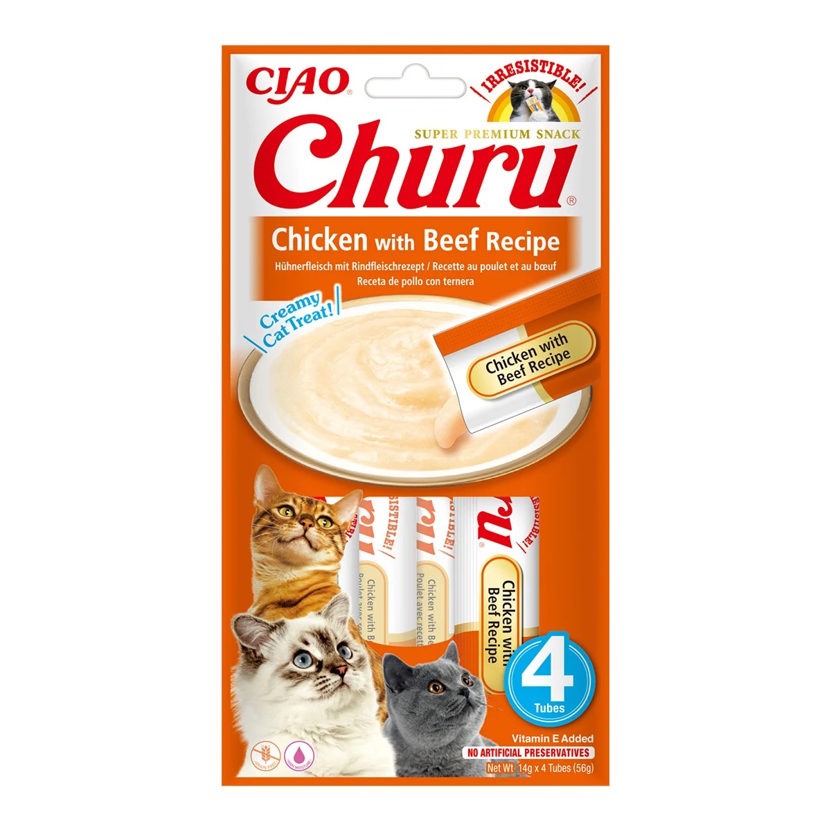 Churu Cat Creamy Treat, 4 x 14 grame - poza 3