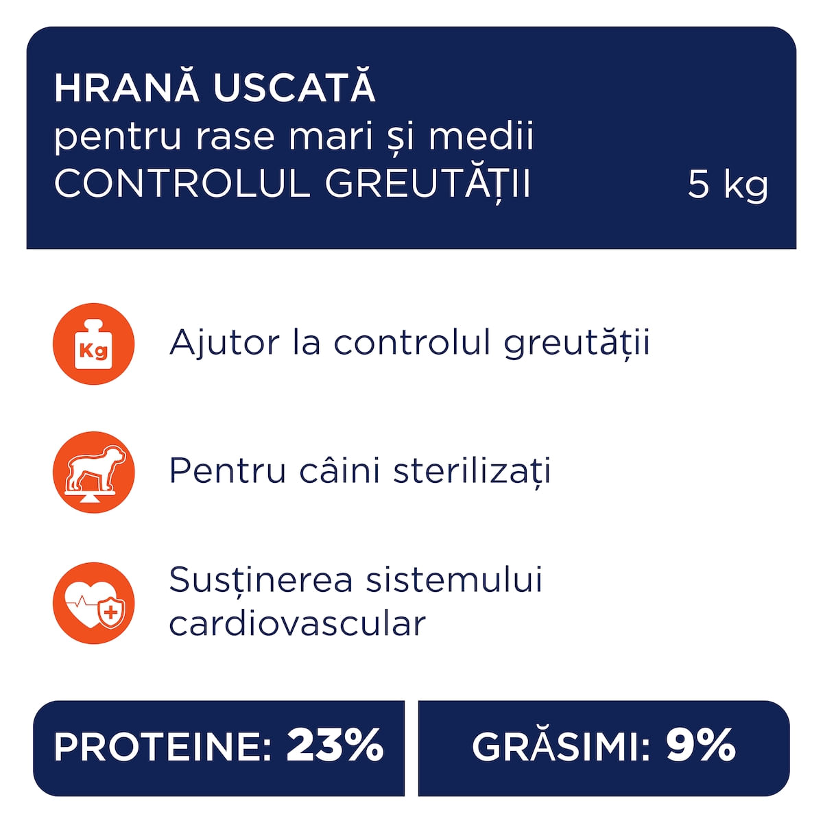 CLUB 4 PAWS Adult Light, M-XL, Curcan, hrană uscată câini, obezitate, 5kg - poza 2