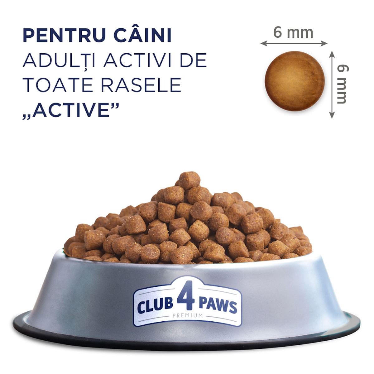 CLUB 4 PAWS Premium Active, Pui, hrană uscată câini, activitate intensă CLUB 4 PAWS Premium Active, XS-XL, Pui, hrană uscată câini, activitate intensă, 14kg - poza 2
