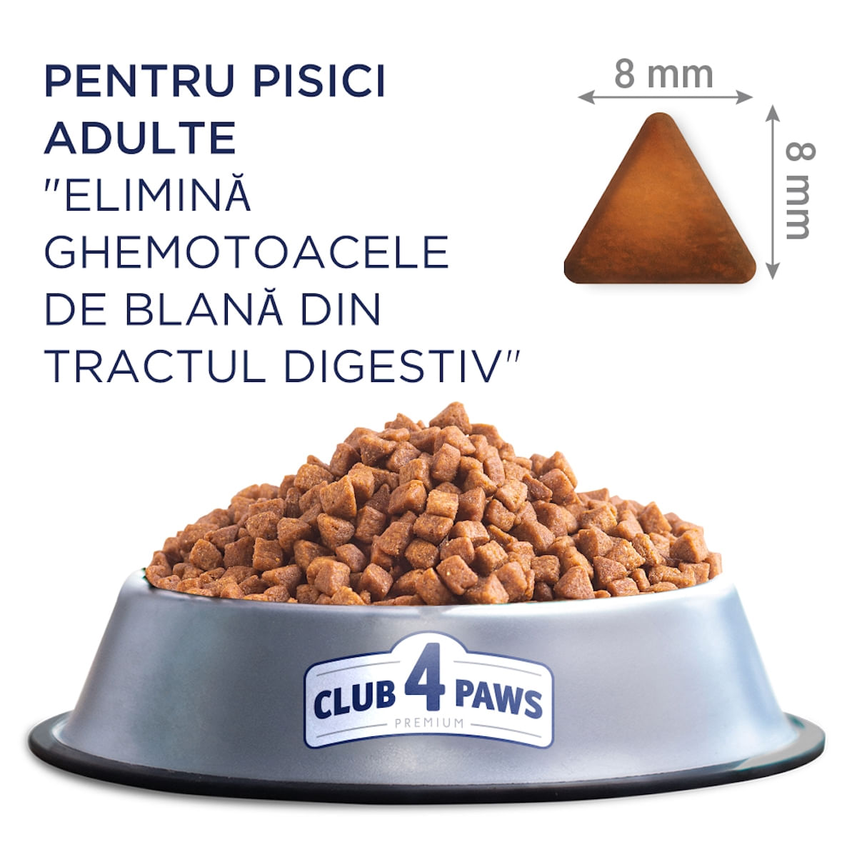 CLUB 4 PAWS Premium Hairball, Pui, hrană uscată pisici, limitarea ghemurilor de blană CLUB 4 PAWS Premium Hairball Control, Pui, hrană uscată pisici, limitarea ghemurilor de blană, 14kg - poza 4
