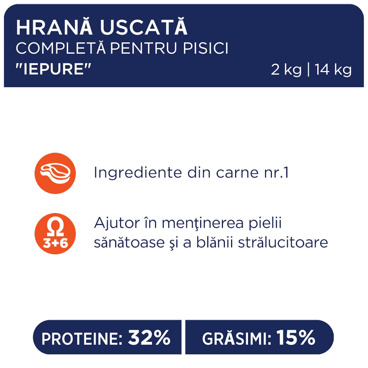 CLUB 4 PAWS Premium, Iepure, hrană uscată pisici, 14kg - poza 2