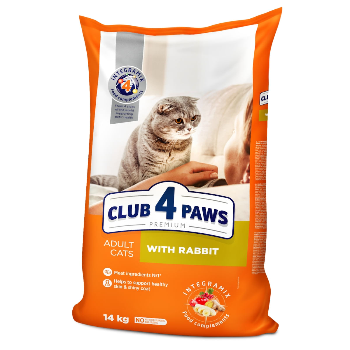 CLUB 4 PAWS Premium, Iepure, hrană uscată pisici, 14kg - poza 5
