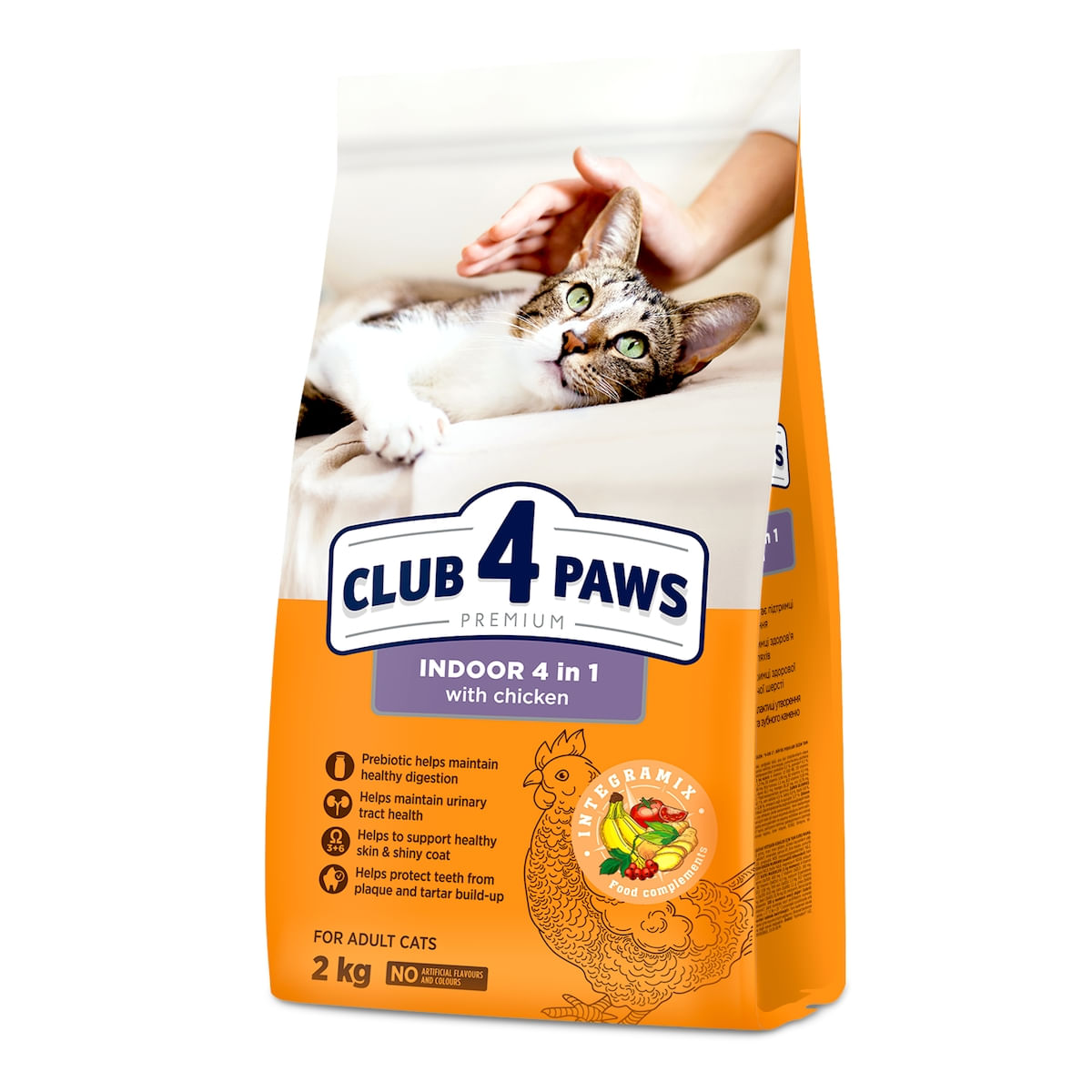 CLUB 4 PAWS Premium Indoor, Pui, hrană uscată pisici, 2kg - poza 5