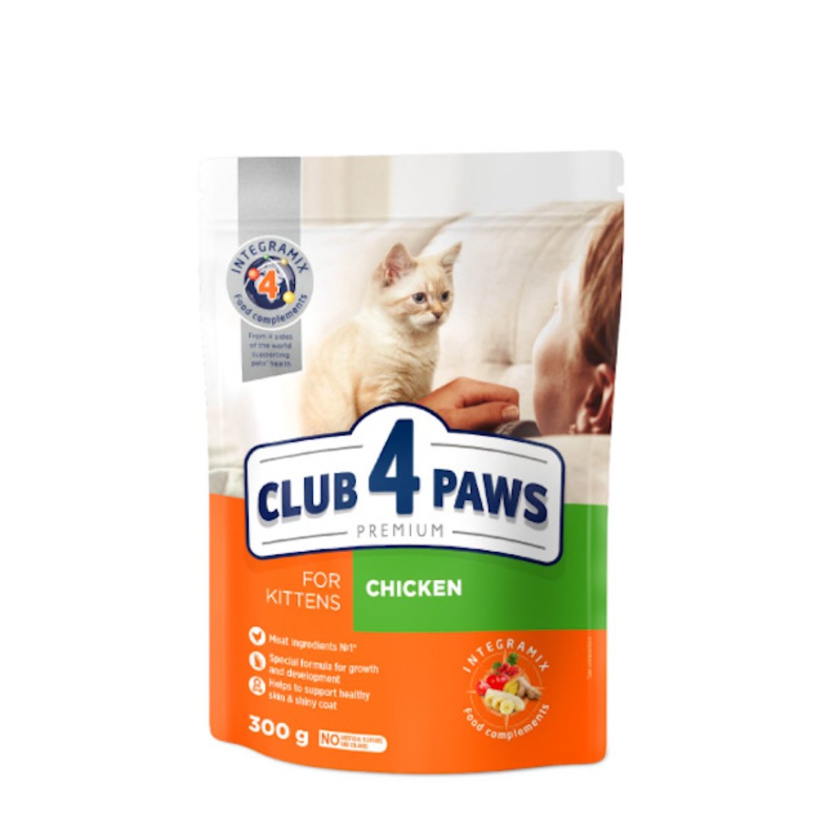 CLUB 4 PAWS Premium Kitten, Pui, hrană uscată pisici junior, 300g - poza 4