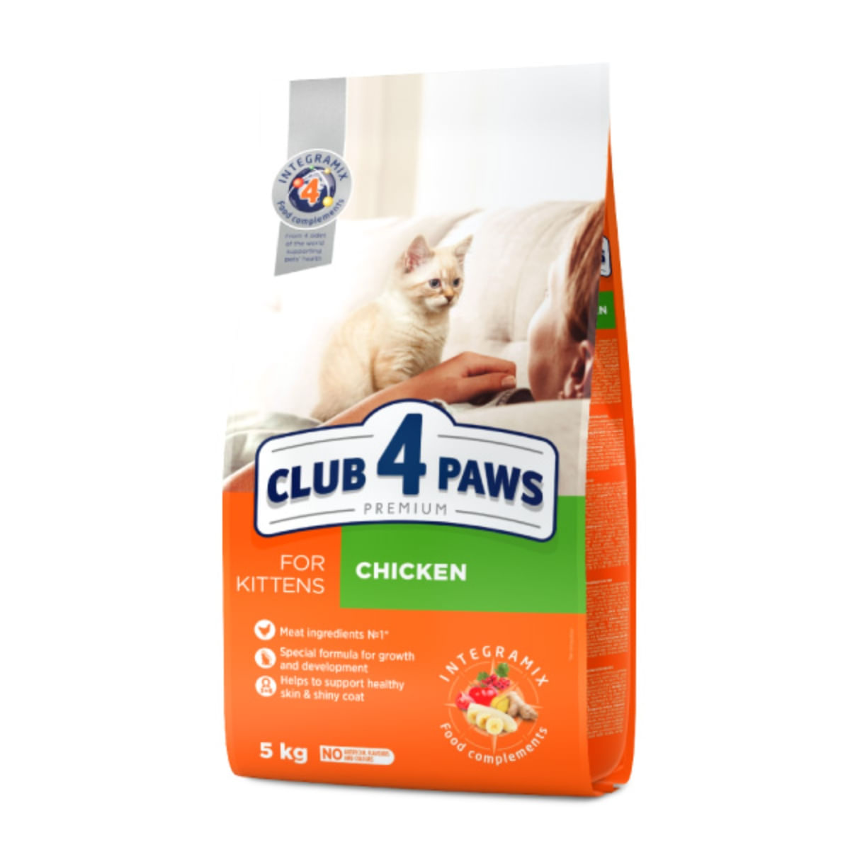 CLUB 4 PAWS Premium Kitten, Pui, hrană uscată pisici junior, 5kg - poza 1
