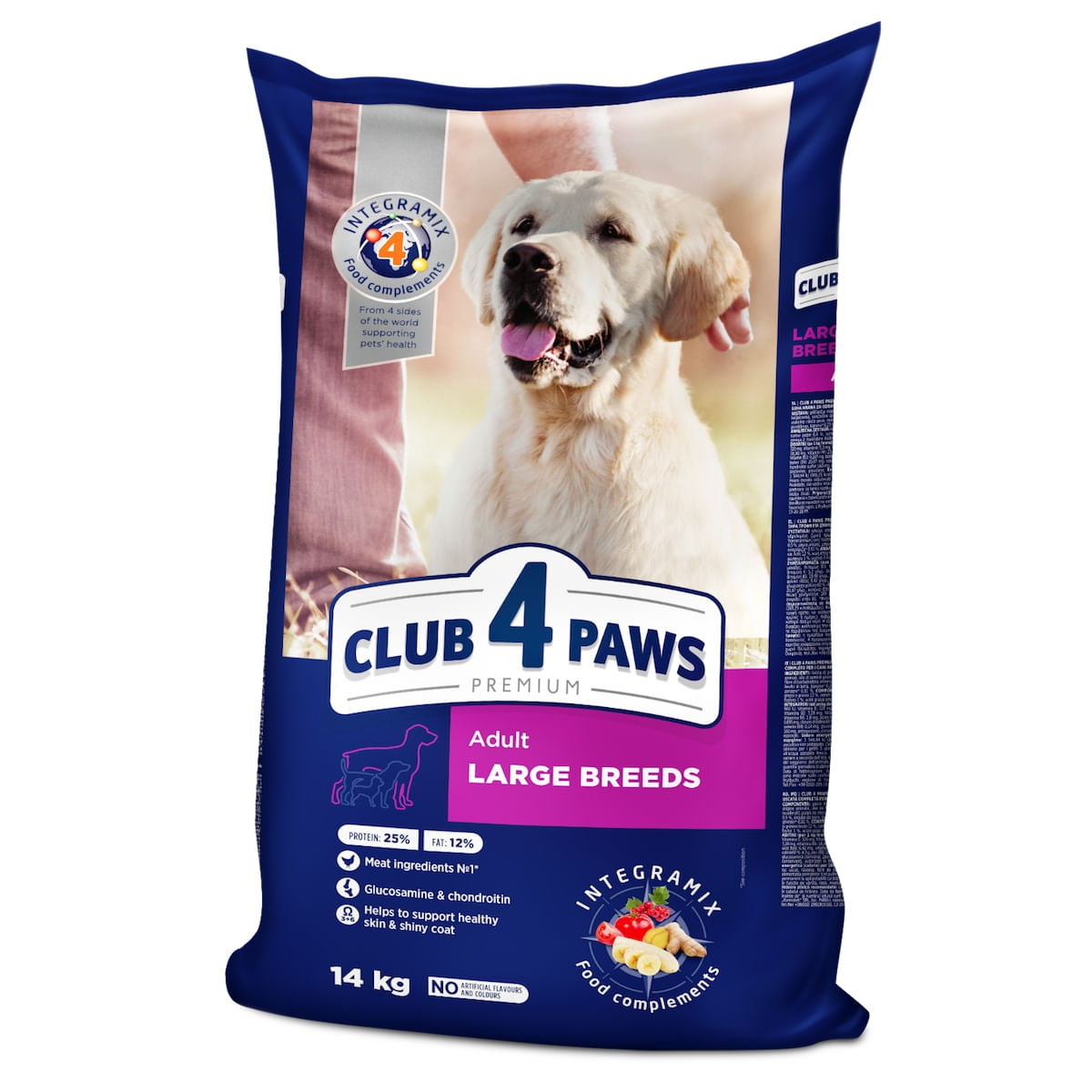 CLUB 4 PAWS Premium, L-XL, Pui, hrană uscată câini, 14kg - poza 1