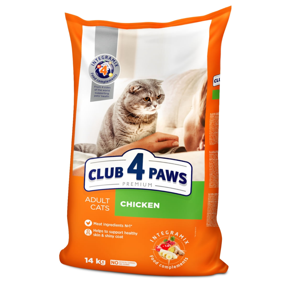 CLUB 4 PAWS Premium, Pui, hrană uscată pisici, 14kg - poza 1
