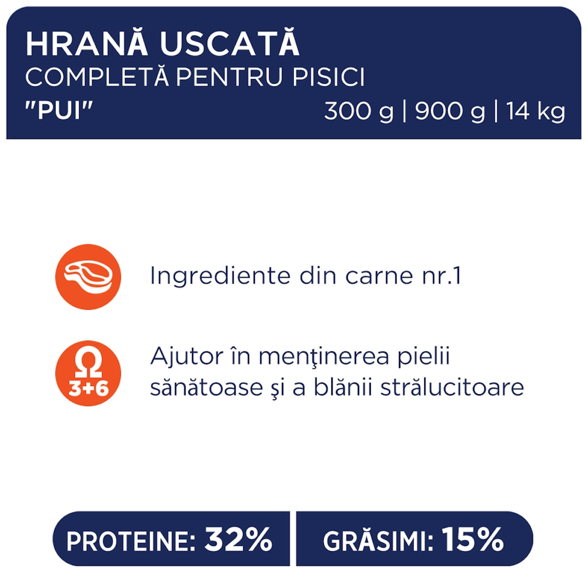 CLUB 4 PAWS Premium, Pui, hrană uscată pisici, 14kg - poza 5