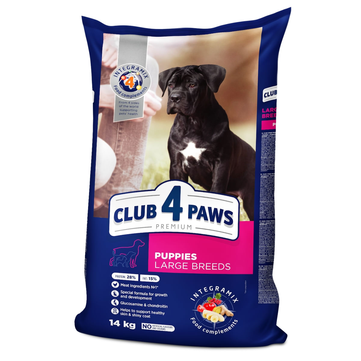 CLUB 4 PAWS Premium Puppies Large Breed, L-XL, Pui, hrană uscată câini, 14kg - poza 1