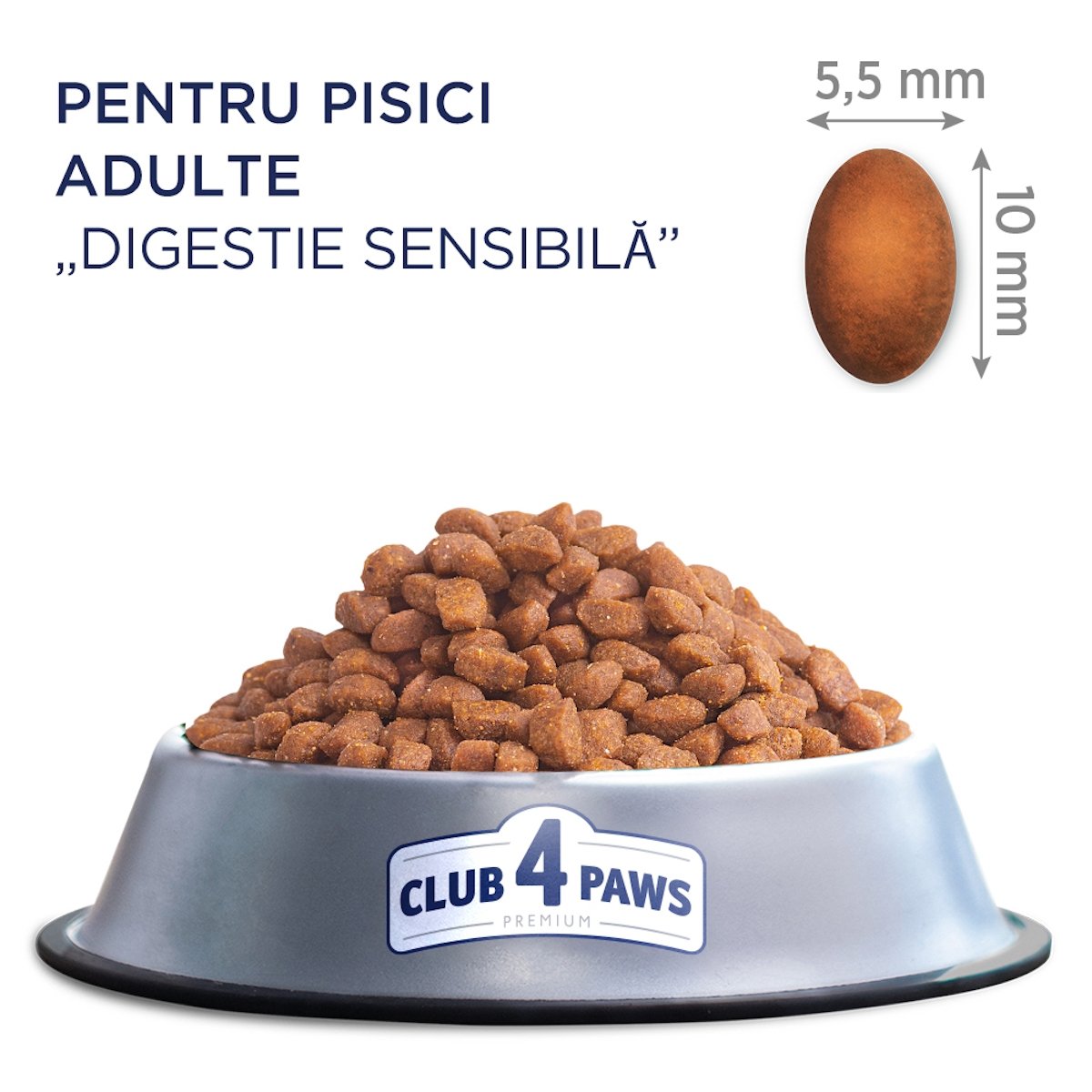 CLUB 4 PAWS Premium Sensitive Digestion, Pui, hrană uscată pisici, sistem digestiv, 14kg - poza 5