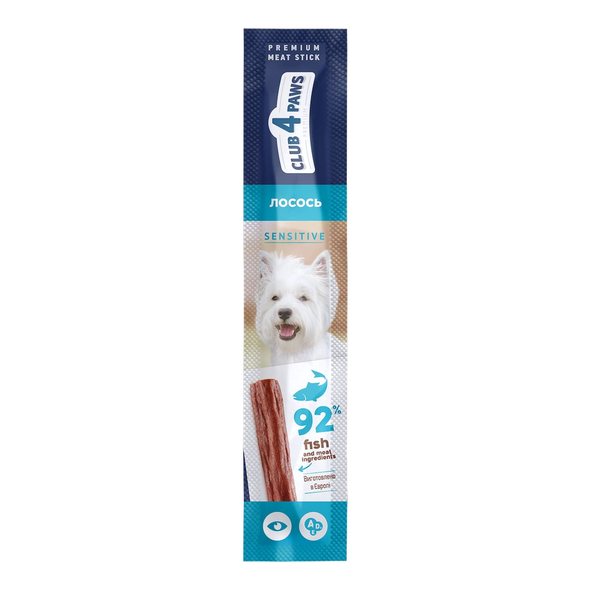 CLUB 4 PAWS Premium Sensitive Stick, recompense câini, Batoane, sensibilități digestive, Somon, 12g - poza 1