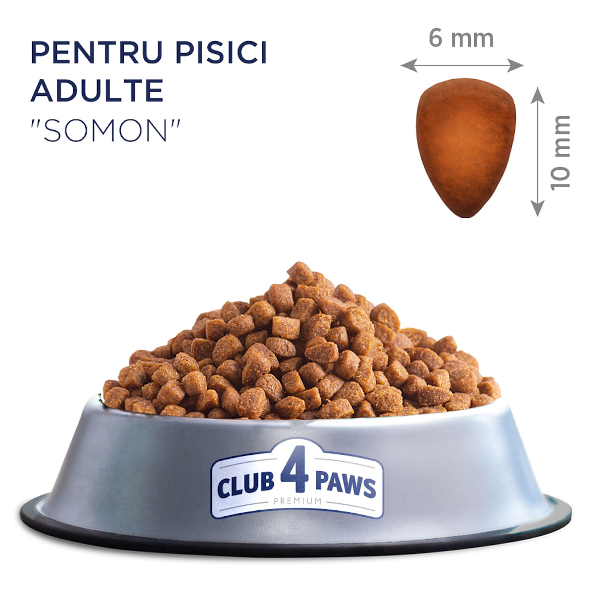 CLUB 4 PAWS Premium, Somon, hrană uscată pisici, 14kg - poza 4