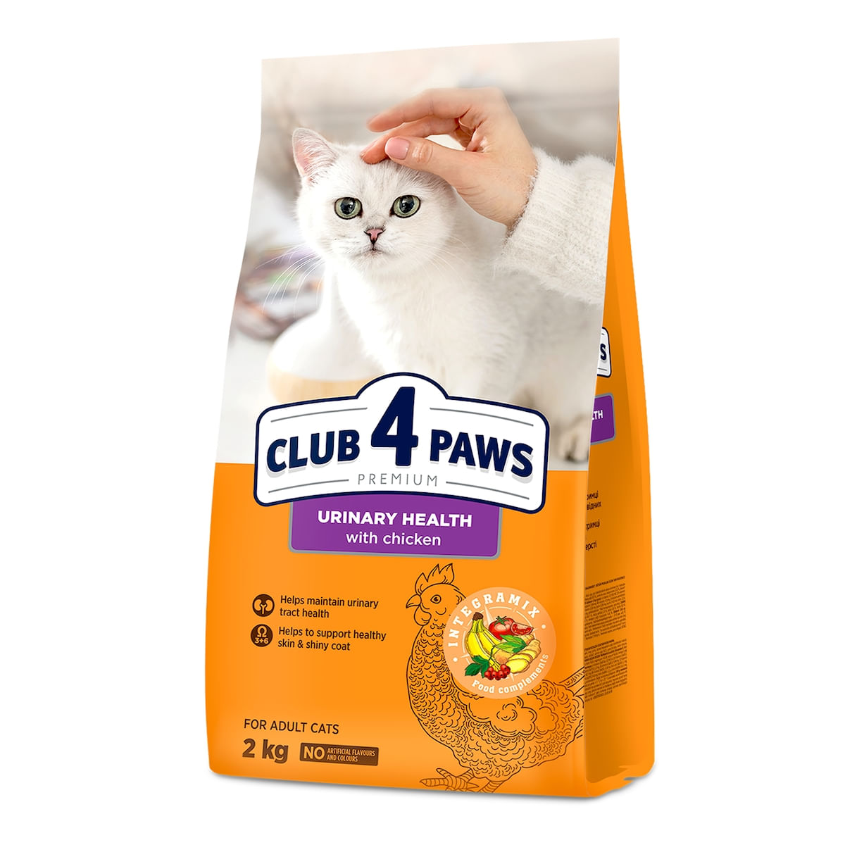 CLUB 4 PAWS Premium Urinary Health, Pui, hrană uscată pisici, sistem urinar, 2kg - poza 1