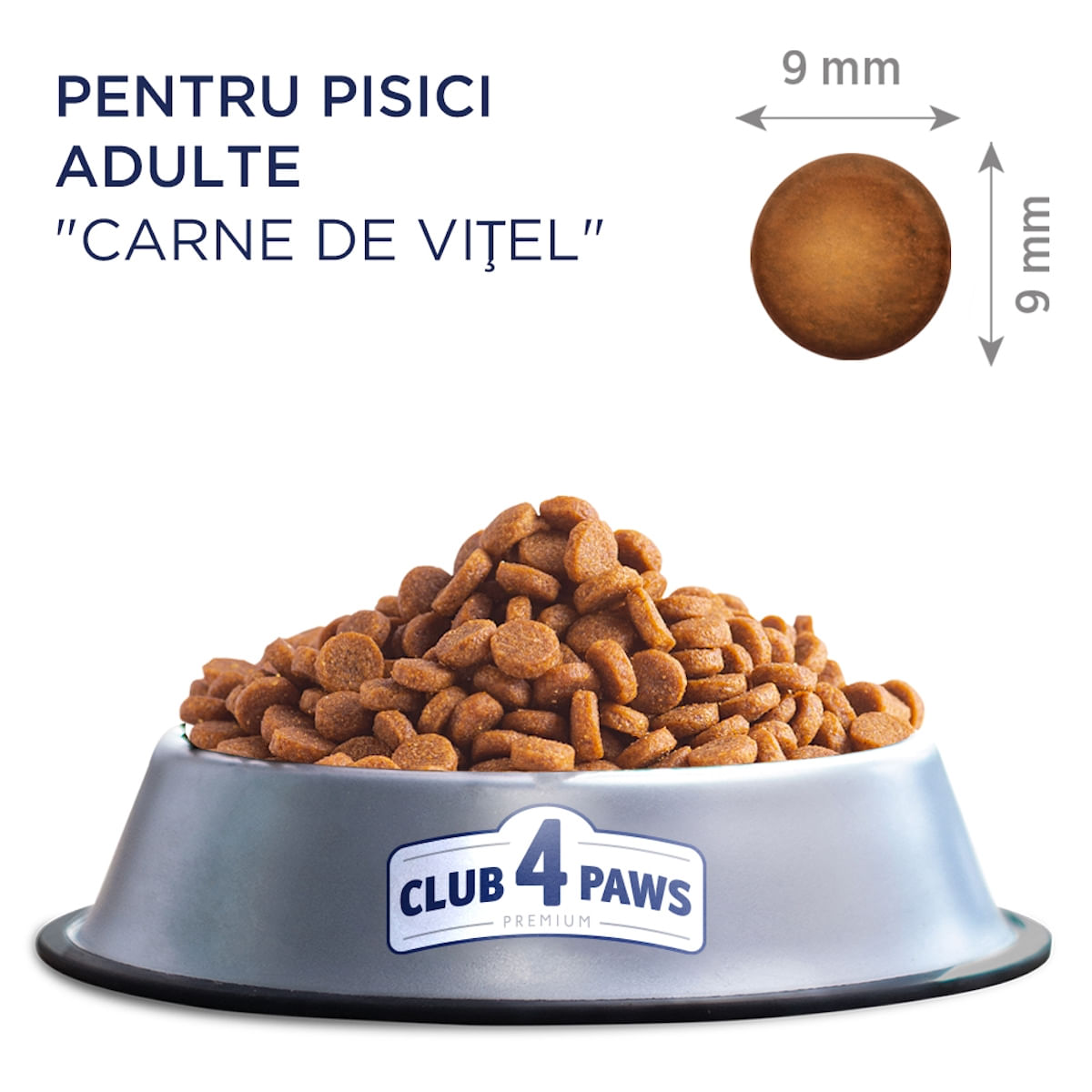 CLUB 4 PAWS Premium, Vită, hrană uscată pisici, 300g - poza 5