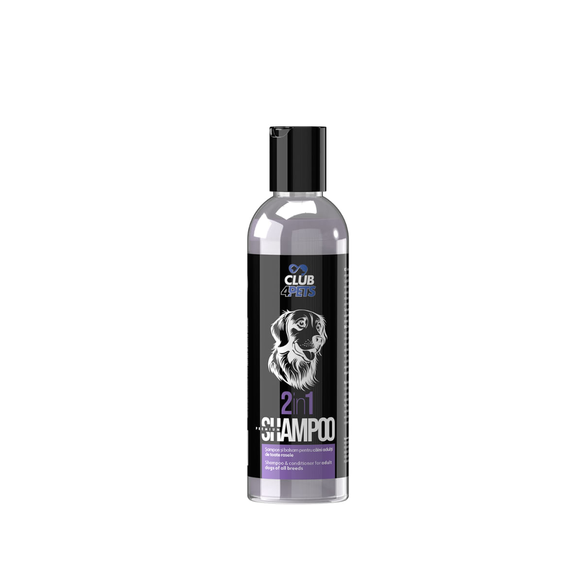 CLUB 4 PETS Premium 2in1, șampon și balsam 2în1 câini, flacon, 250ml - poza 1