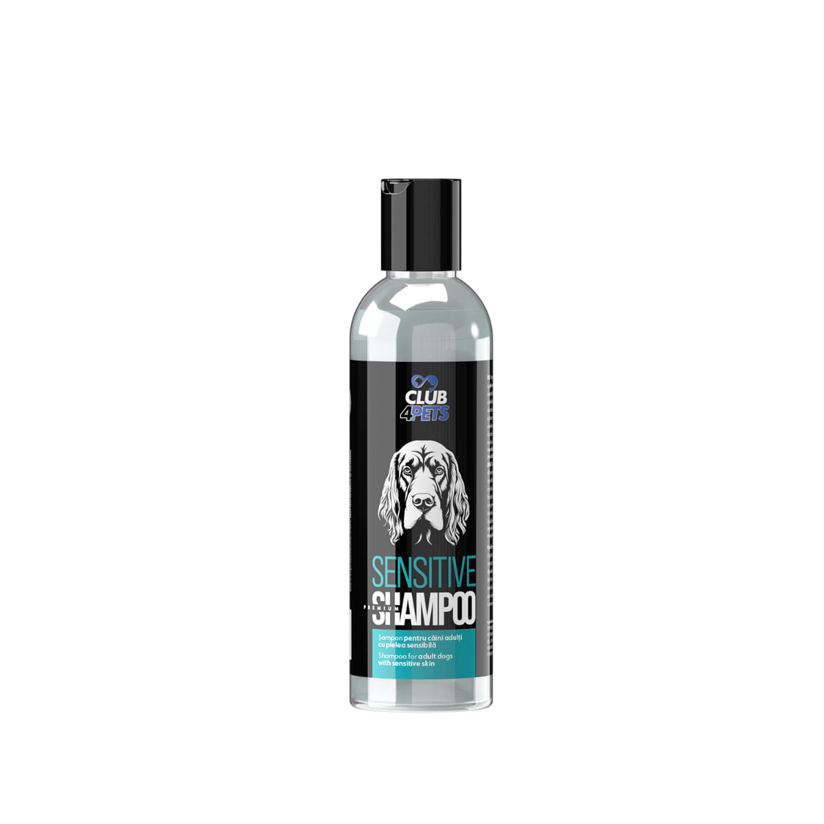 CLUB 4 PETS Premium Sensitive, șampon câini, antibacterian / antifungic, calmant, flacon, 250ml - poza 2
