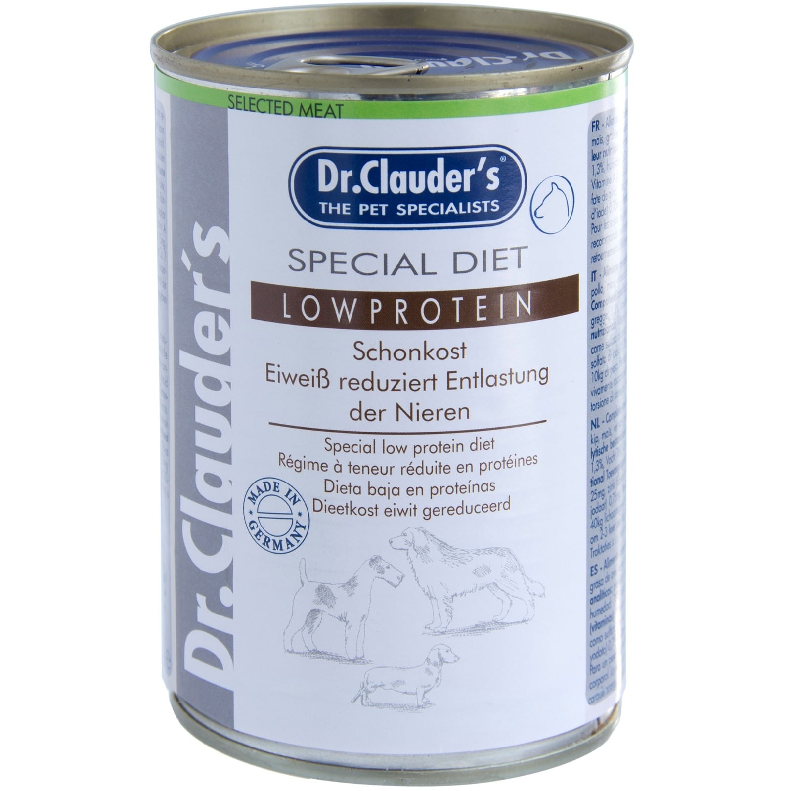 CONSERVA DR. CLAUDER'S LOW PROTEIN, 400 G - poza 1