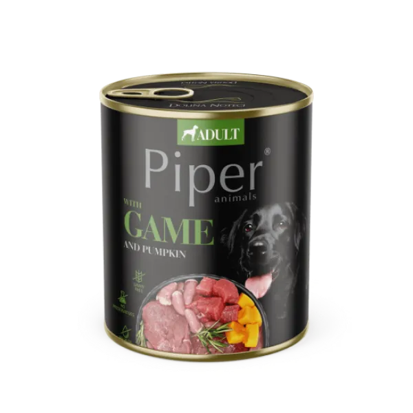 Conserva pentru caini Piper Adult cu vanat dovleac 800 gr