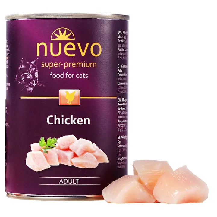 Conserva pentru pisici Nuevo cu pasare 400 gr
