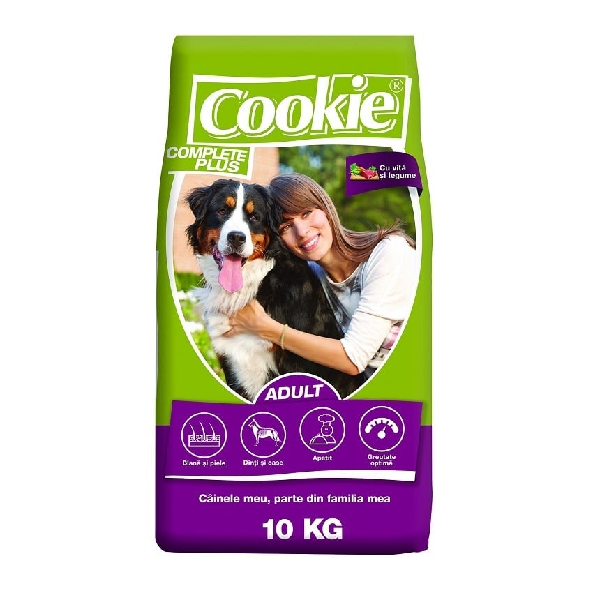 Cookie Complete Plus Adult Vita si Legume 10 kg - poza 2