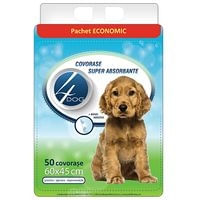 Covorase Absorbante 4Dog 60 x 45 cm, 50 Buc - poza 1