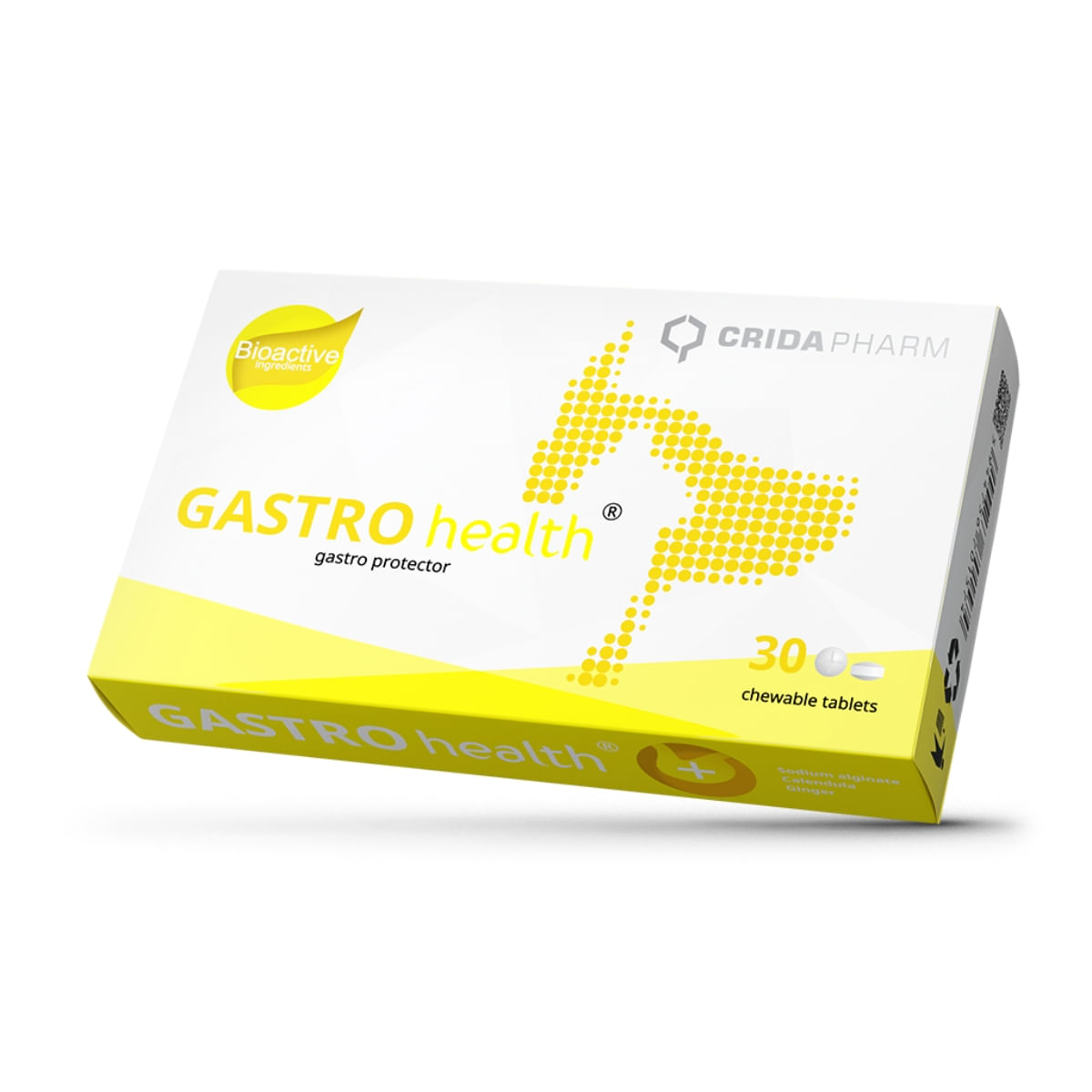 CRIDA PHARM Gastro Health, supliment sistem digestiv câini, comprimate masticabile CRIDA PHARM Gastro Health, XS-XL, supliment sistem digestiv câini și pisici, cutie, 30 comprimate masticabile - poza 1