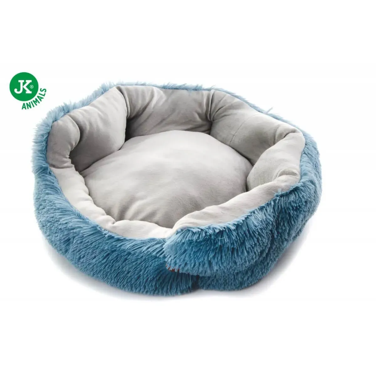 Culcus pufos pentru caini pisici Yetty S 45 cm