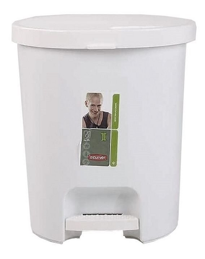 CURVER Cos gunoi cu pedala 15 L alb