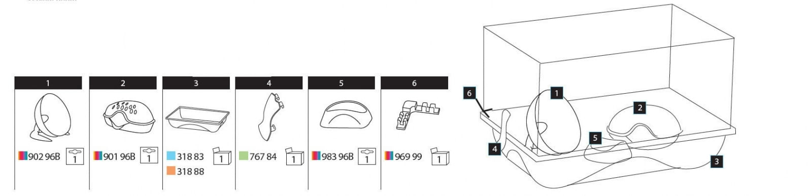 Cusca Criceti 2 Imac, 45 x 30,5 x h 29 cm - poza 4