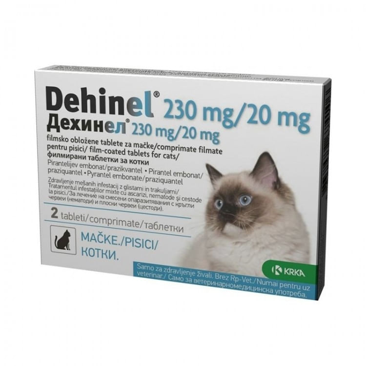 DEHINEL, antiparazitare pisici, 230 mg/20 mg, comprimate masticabile, 2cpr - poza 1