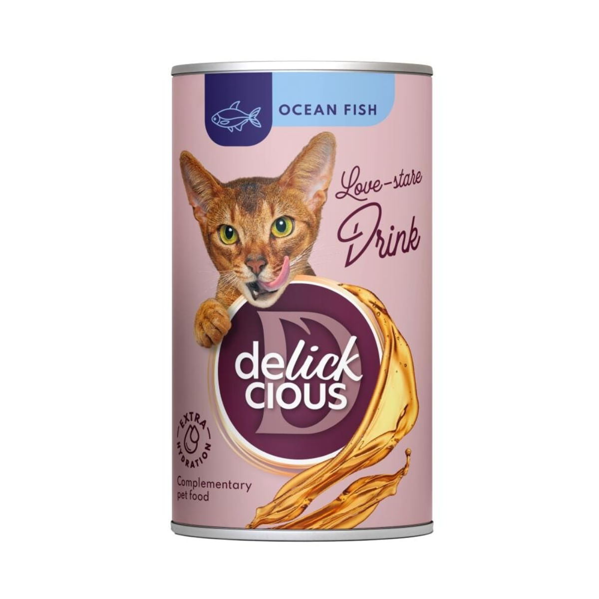 DELICKCIOUS Băutură, Pește, conservă recompense pisici, (topping), 140g - poza 2