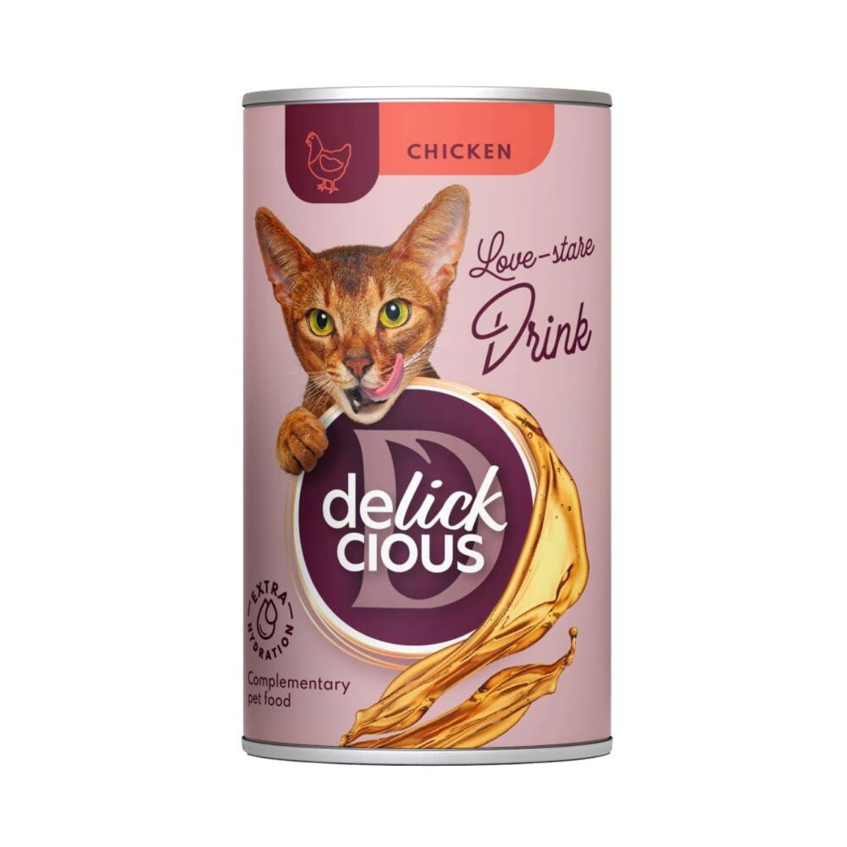 DELICKCIOUS Băutură, Pui, conservă recompense pisici, (topping), 140g - poza 2