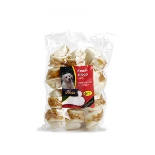Delisnacks, Os Alb Înnodat, recompense câini, cu Somon, 25g x 6 - poza 2