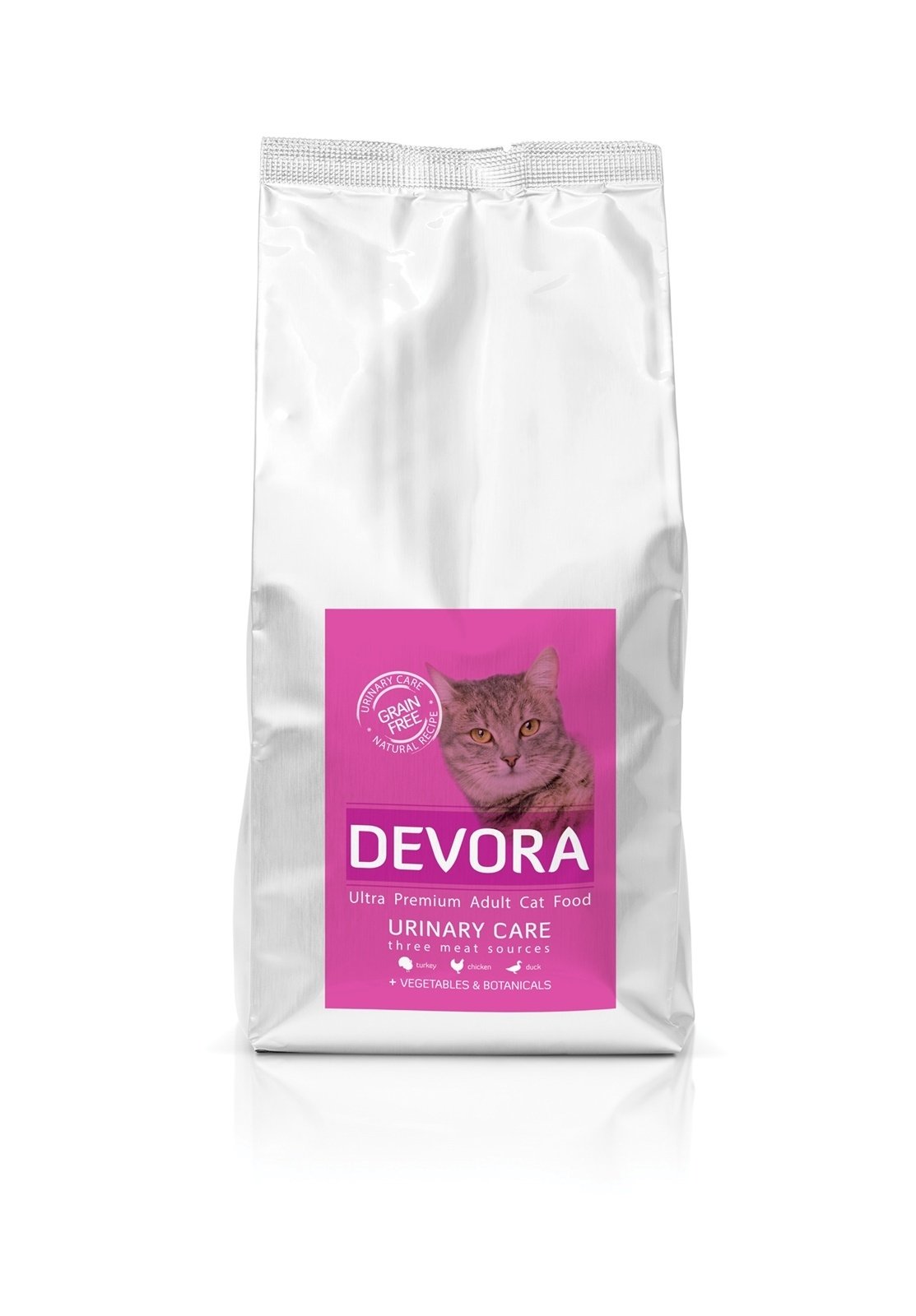 Devora Cat Grain Free Urinary Curcan, Pui si Rata, 7.5 kg - poza 1