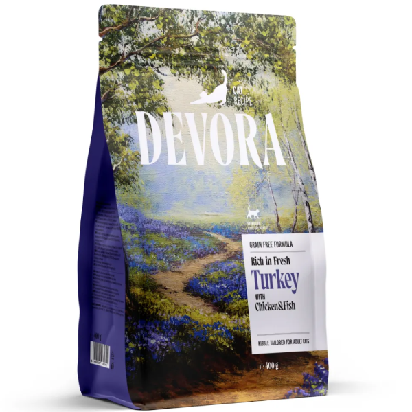 DEVORA CAT STERILIZED GF CARNE ALBA SI CARTOFI DULCI 400G
