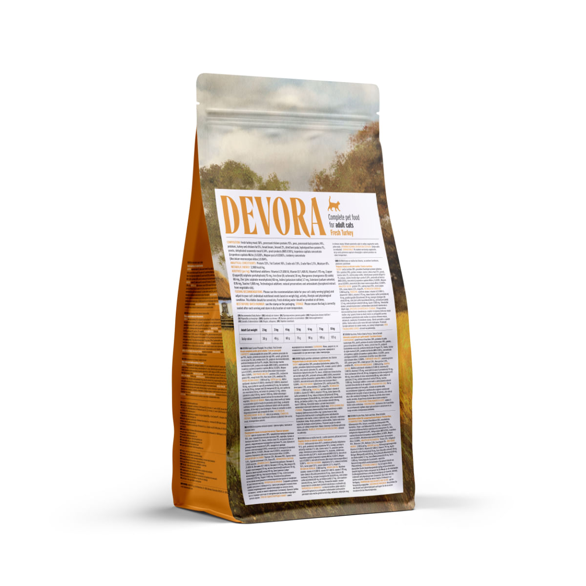 DEVORA, Curcan și Rață, hrană uscată fără cereale pisici, 2kg - poza 3