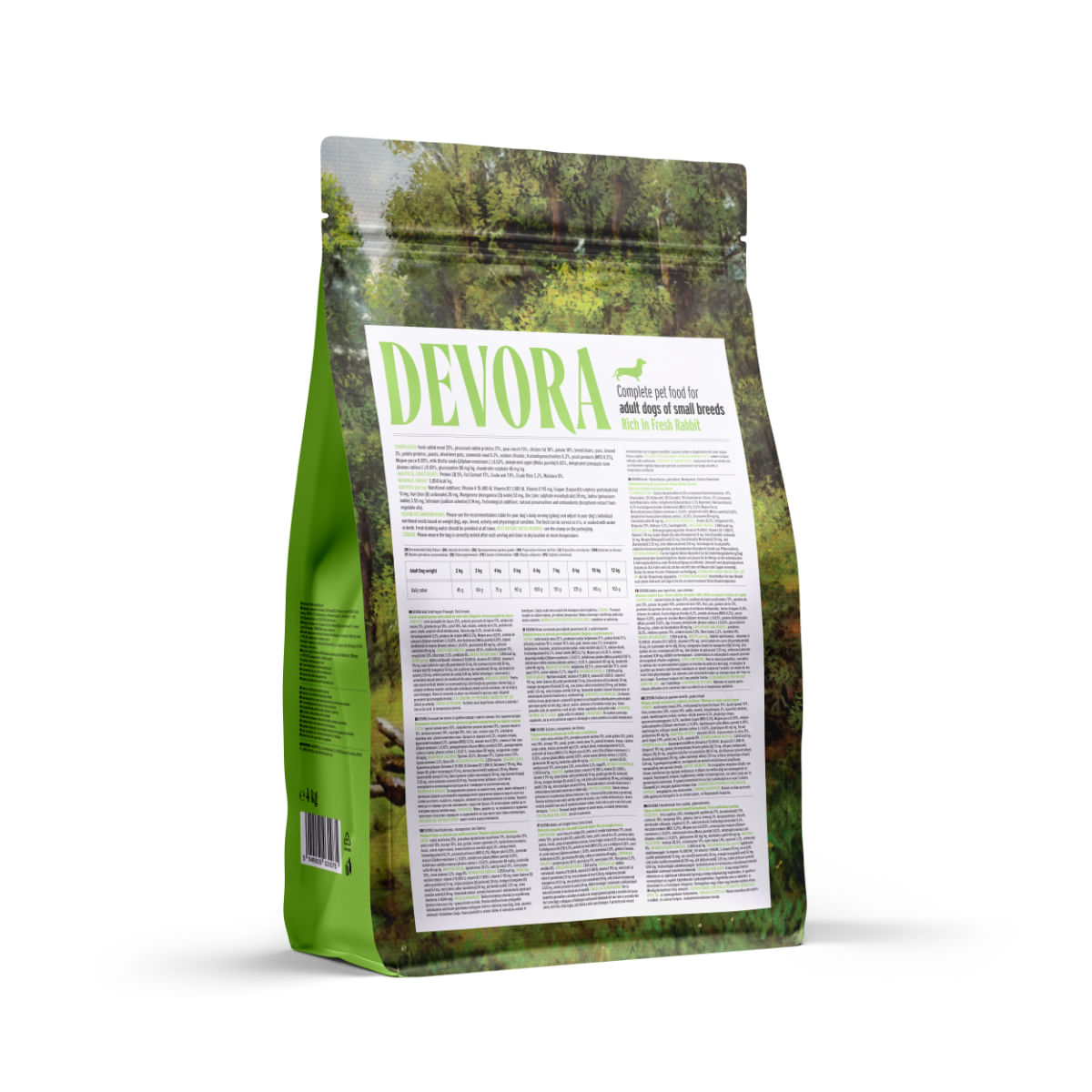 DEVORA Monoprotein Small Breeds, XS-S, Iepure, hrană uscată monoproteică fără cereale câini, 4kg - poza 3